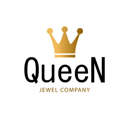 Golden sign crown queen. Design modern logos king crown for Business.のイラスト素材