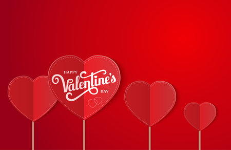 background with hearts for wedding or for Valentine s dayのイラスト素材