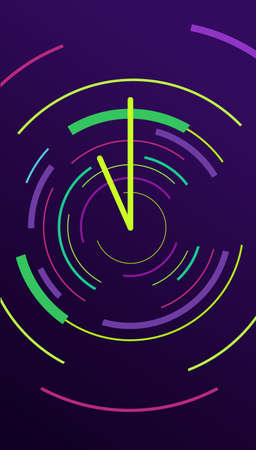 Abstract background with circle line on dark.のイラスト素材