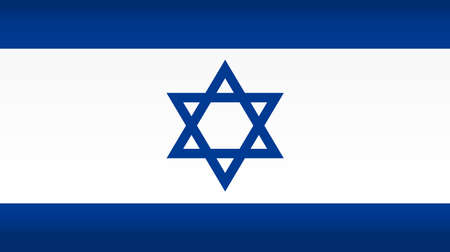 Vector flag of Israel. Color symbol isolatedのイラスト素材