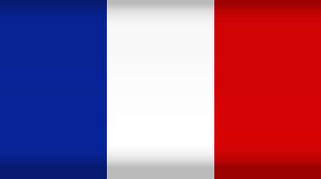 Vector flag of France. Color symbol isolatedのイラスト素材