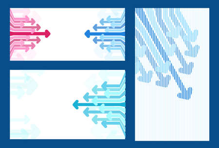 Arrows. arrows going to up, down, forward on white background.のイラスト素材