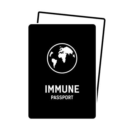 vaccination certificate against covid-19. Passport for travel in time pandemic.のイラスト素材