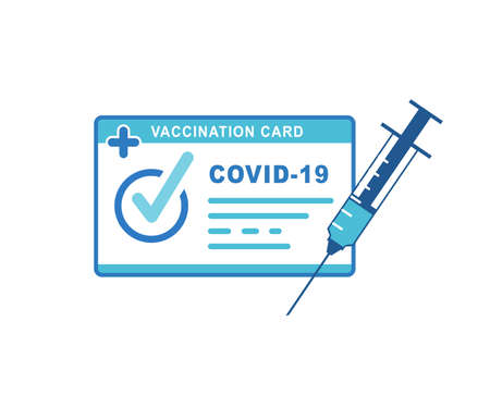 International Vaccine passport icon. International vaccination certificateのイラスト素材