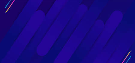 Abstract background with rainbow line. Dark blue Vector background with round line.