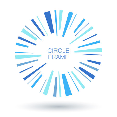 Abstract frame Hand drawn doodle circle Patterns. round Backgrounds.のイラスト素材