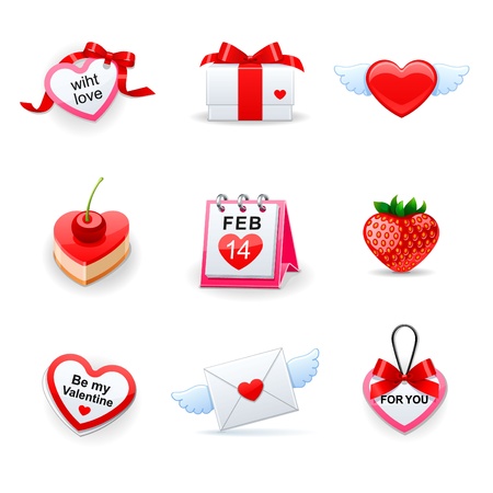 Love Icons setのイラスト素材