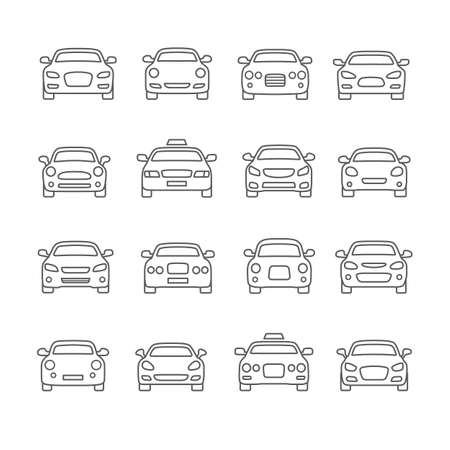 cars icons illustrationのイラスト素材