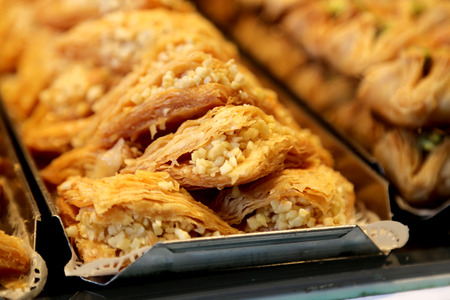 Traditional Turkish Dessert sweet pastryの写真素材