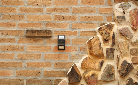 Texture of old brick wall for backgroundの写真素材