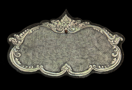 Photo frame ,Decorative Art of Lanna Thai silver carving artの写真素材