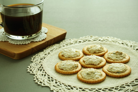 Tuna spread with cracker