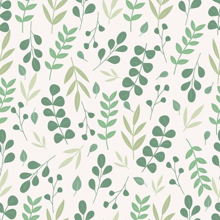 Botanical seamless pattern. Floral background.Botanical backgroundのイラスト素材