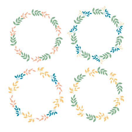 Vector background with tropical leaves. Tropical background. Tropical frameのイラスト素材