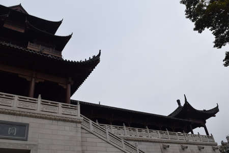 Traditional Chinese architecture in Shenzhen, China.の写真素材
