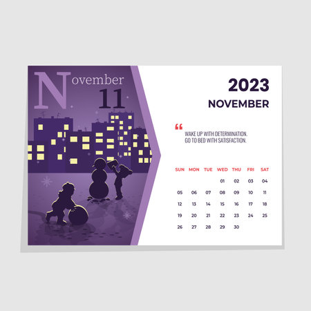 Calendar horizontal wall. Octoberのイラスト素材