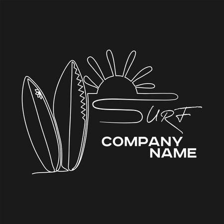 Surfing one line on a background of colored blotsのイラスト素材