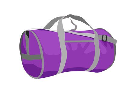 Travel or Sport bag vector illustration isolated.のイラスト素材