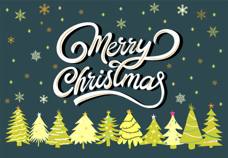 Merry Christmas greeting card, banner template artのイラスト素材
