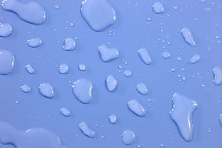 blue background with bright waterdrops