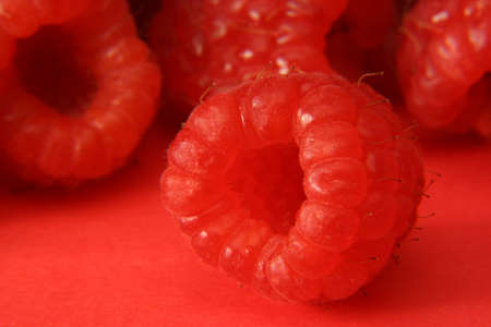 bunch of fresh raspberries