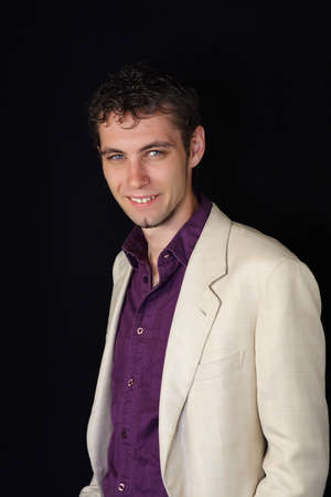 closeup on young businessman