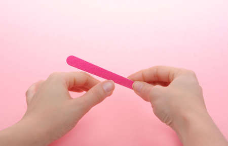 woman nail's careの写真素材