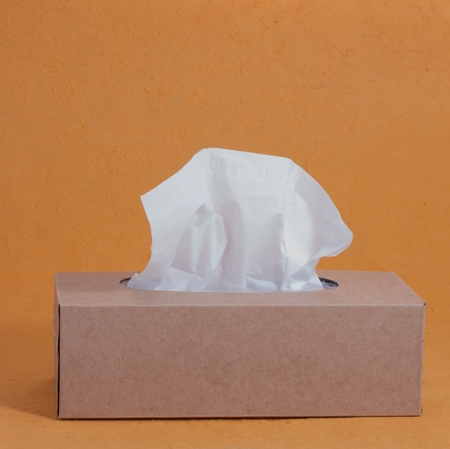 Nice natural cardboard box of paper tissue