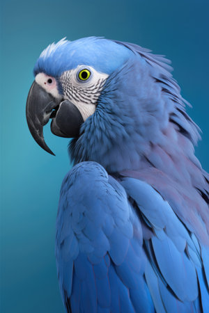Blue Macaw parrot, Dominica sisserou Generative AIの素材