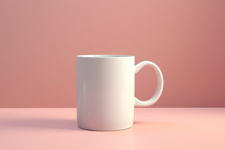 White mug mock up Generative AIの素材