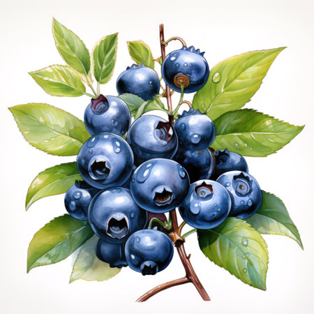 Watercolor fruit clipart Generative AIの素材