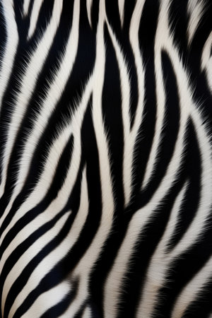Zebra skin texture background close upの素材
