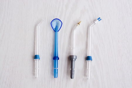 Irrigation nozzles for periodontitis, caries, braces and teeth whiteningの写真素材