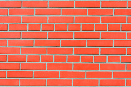 Red brick wall with an ideal masonry background