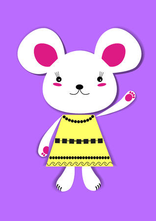 mouse in a dressのイラスト素材