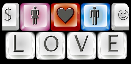 keyboardのイラスト素材