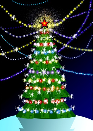 Christmas treeのイラスト素材