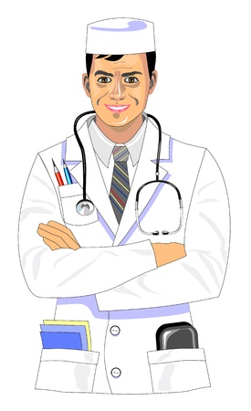 Smiling doctor のイラスト素材