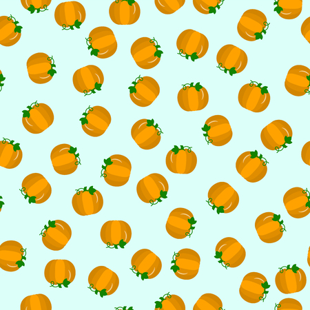 Seamless pattern of ripe pumpkin on a light background.のイラスト素材