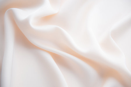 Smooth elegant silk or satin luxury cloth texture can use as wedding background. Luxurious background design. In ecru toned. retro styles. soft focus.の写真素材