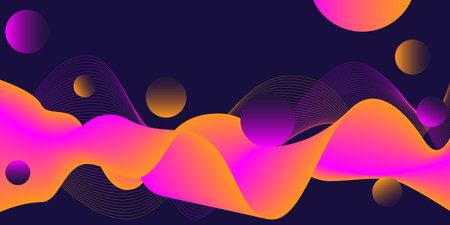 Abstract background with lines and gradientのイラスト素材