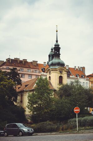 PRAGUE, CZECH REPUBLIC - JUNE 2016:  tourist places, historic streets in Prague
