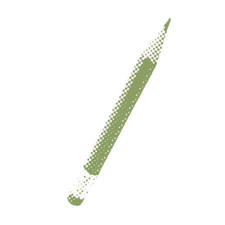 Halftone collage pencil for education conception. Back to school. Contemporary vector illustration.のイラスト素材