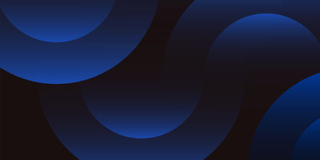 Abstract dark blue background with glowing curved lines. Shiny blue swirl curve lines design. Spiral Geometric oval pattern. Futuristic technology concept. Vector illustrationのイラスト素材