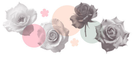 Roses trendy elements with retro dotted halftone effect. Vintage grunge dotted flowers flatlay, modern floral y2k clip art for design. Vector illustrationのイラスト素材