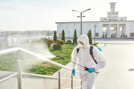 For health and environment. Sanitization, cleaning, disinfection of the streets and alleys in the...