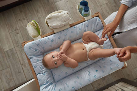 Skincare treatment for babys gentle and sensitive skinの写真素材