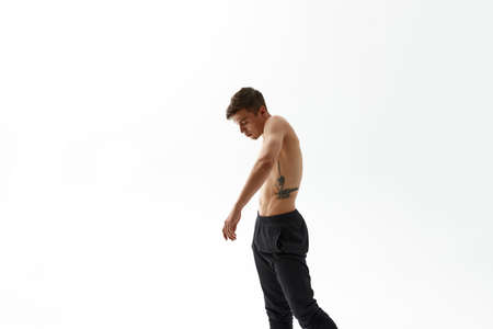 Young man dancer dancing classical ballet dance