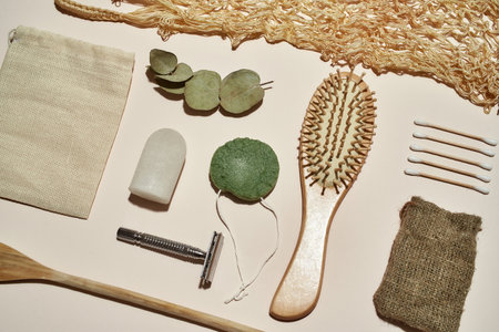 Collection of body care instruments from organic materials
