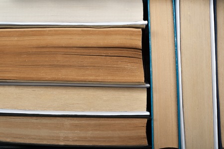 Background from old and used hardback books. Copy space for text.